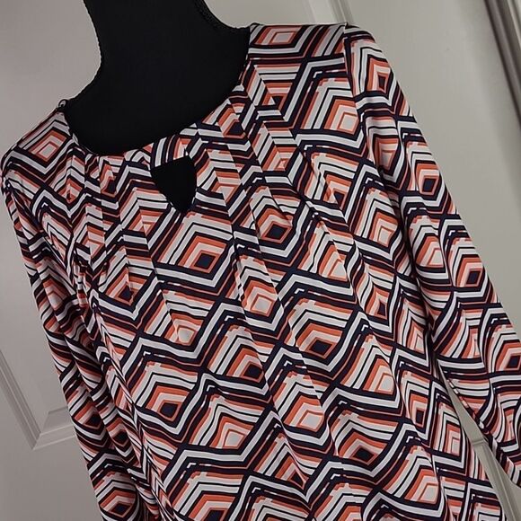 Notations Geometric Print Mini Dress - Picture 2 of 16